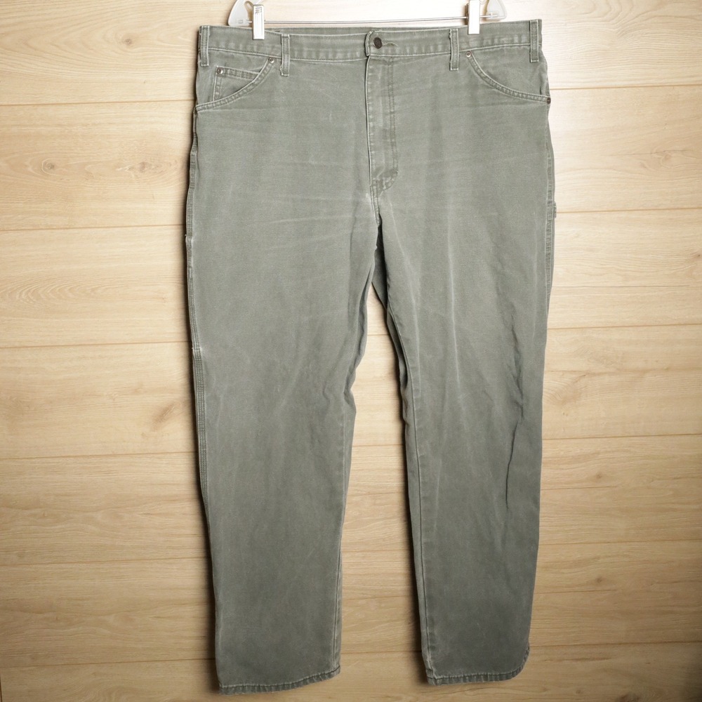 Dickies Men Carpenter Pants Khaki Utility Workwear Size‎ 40x32